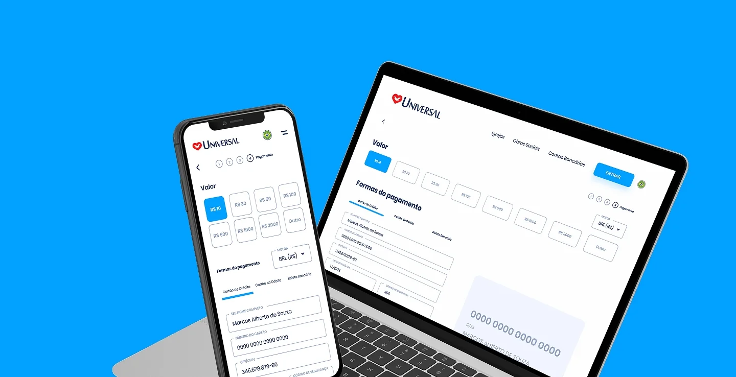 Doações Universal: plataforma digital segura para contribuições online