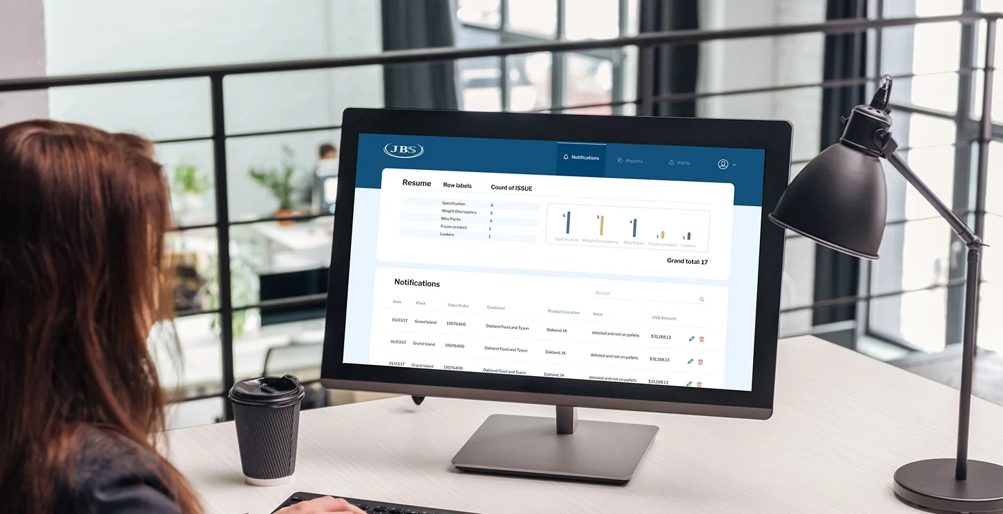 JBS integra comunicação entre setores com plataforma avançada de monitoramento e notificações