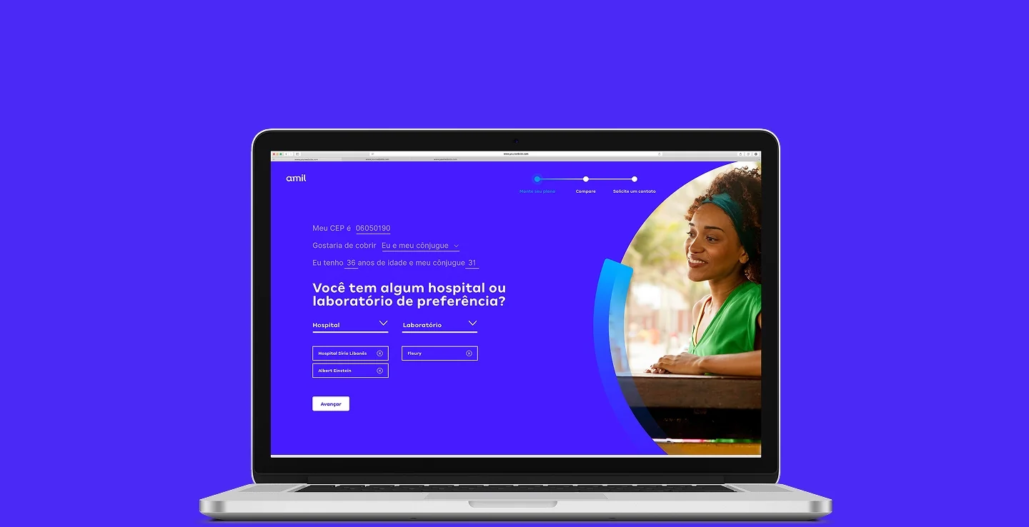 Amil simplifica a aquisição de planos de saúde com nova plataforma digital focada em UX