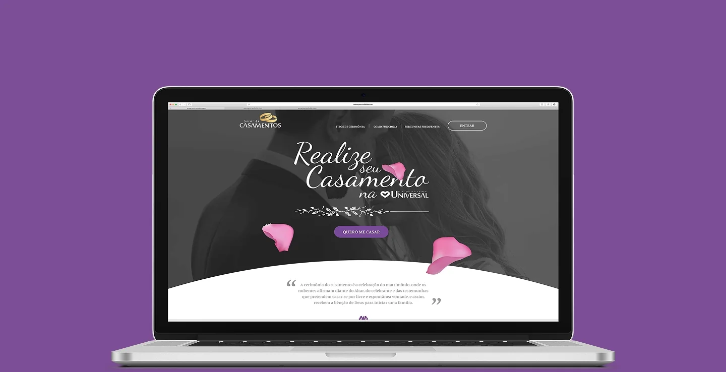 Igreja Universal cria agendamento de casamentos com plataforma digital
