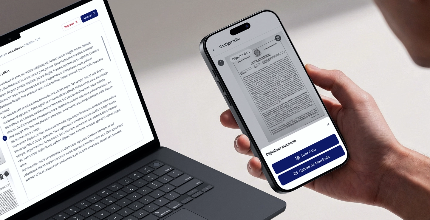 Aplicación IARI escaneando una matrícula en un smartphone