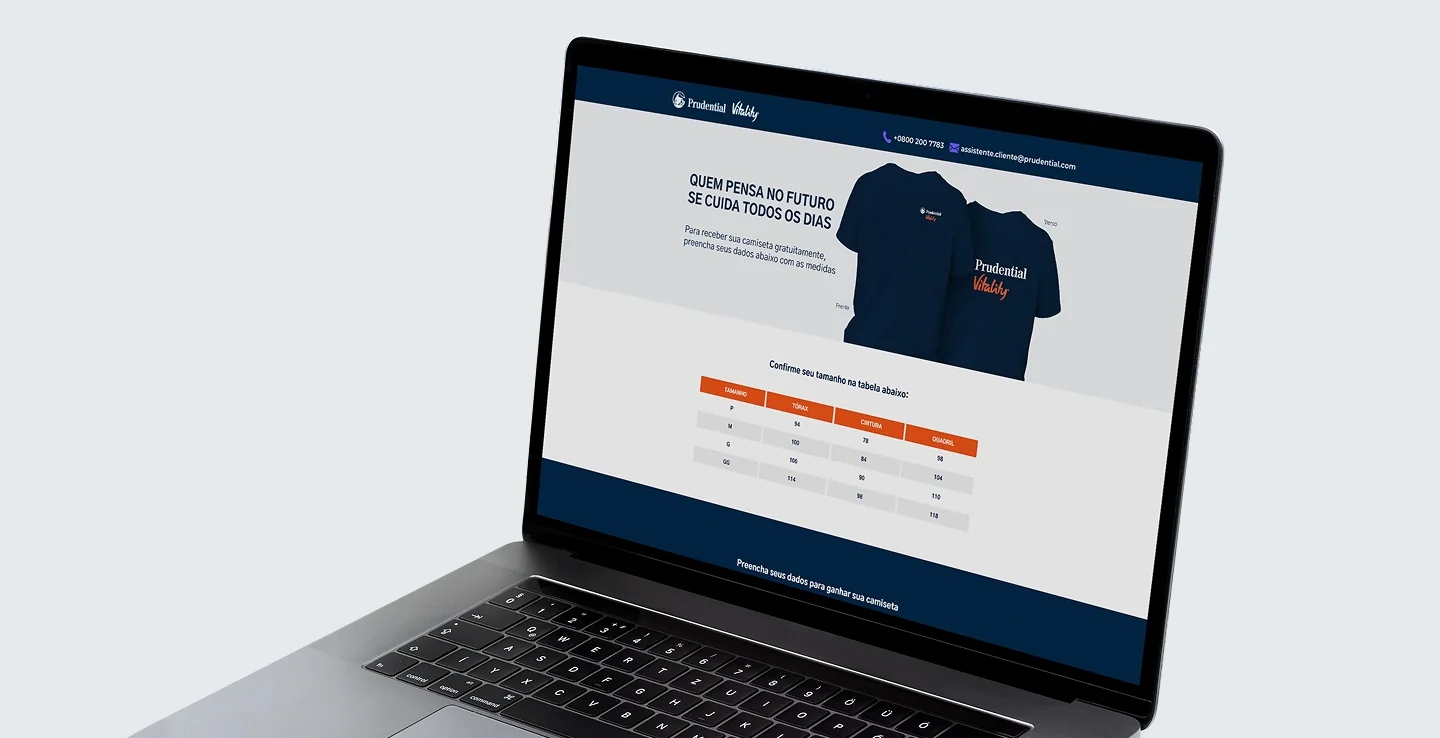 Prudential aumenta participação de usuários com nova landing page